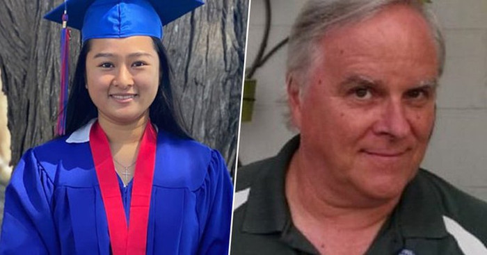 Sinh viên Phuc Bui và giáo sư  Matthew Hubbard. Ảnh: NEWS LAGOON