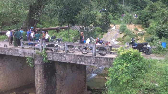 Hiện trường nơi xảy ra sự việc. Ảnh Báo Lào Cai