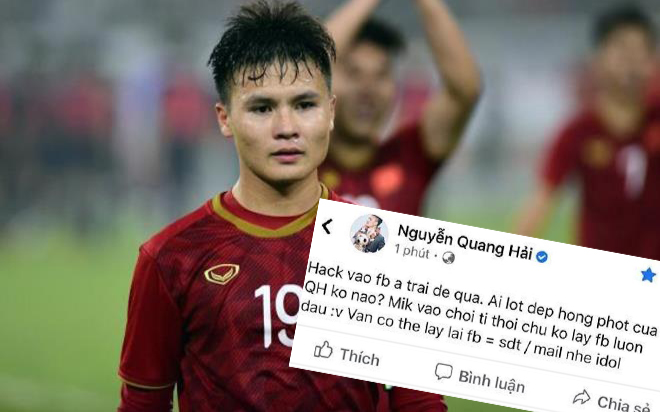 Vì sao tài khoản Facebook của Quang Hải bị hacker tấn công? Ảnh 2
