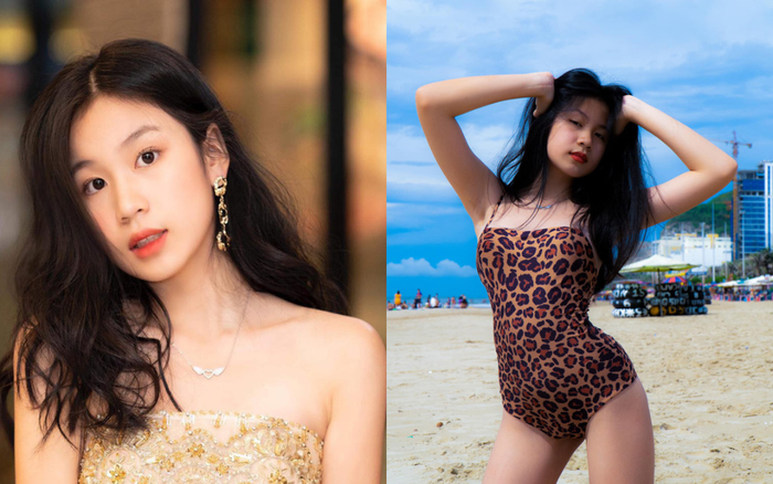 Con gái 15 tuổi của Lưu Thiên Hương khoe dáng trên biển với thần thái hút mọi ánh nhìn Ảnh 2