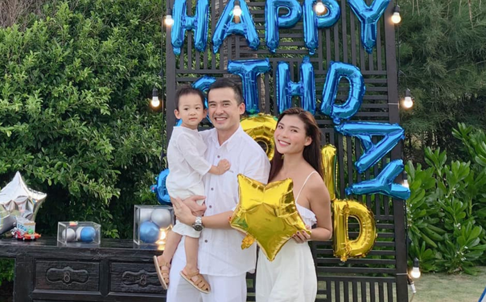 Vợ chồng Thuý Diễm - Lương Thế Thành tổ chức sinh nhật 2 tuổi cho con trai Ảnh 2