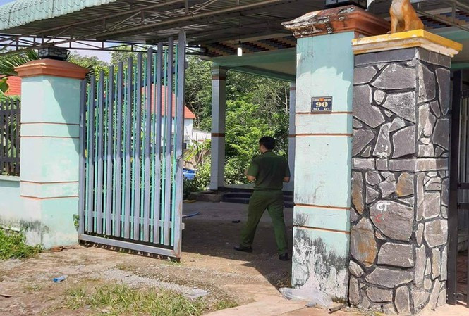 Căn nhà phát hiện thi thể nạn nhân. 