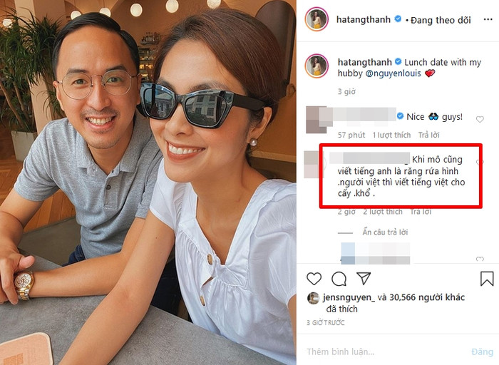 Tăng Thanh Hà bị nhắc nhở sính ngoại vì thích viết tiếng Anh trên MXH Ảnh 4