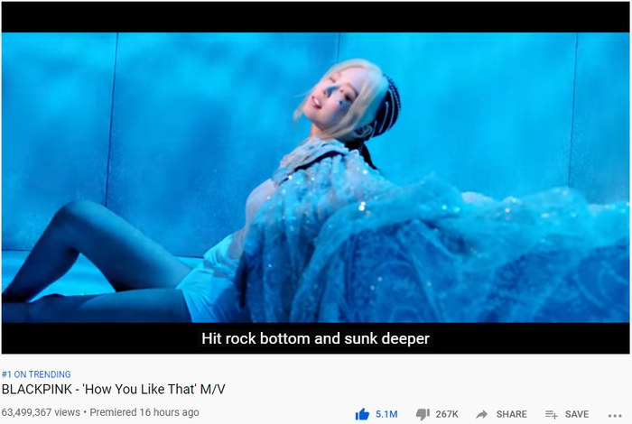 Số view và like hiện tại của How You Like That.