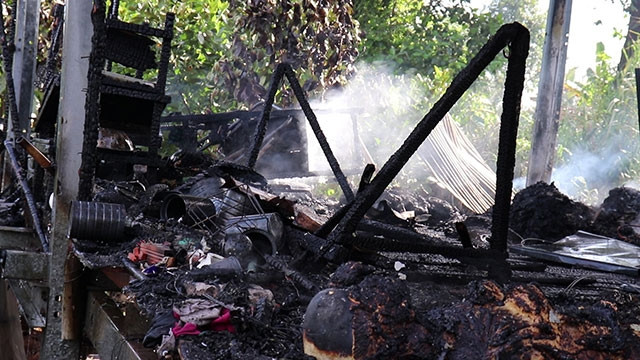 Hiện trường vụ hỏa hoạn. Ảnh: Báo Nhân dân