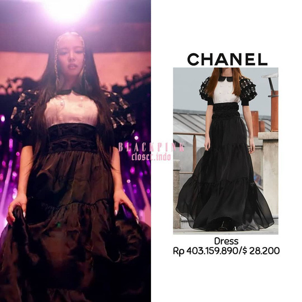Ngoài ra, trong một phân cảnh khác, Jennie còn khiến bao người trầm trồ khi diện váy Chanel đắt giá, có giá thành là 656 triệu đồng.