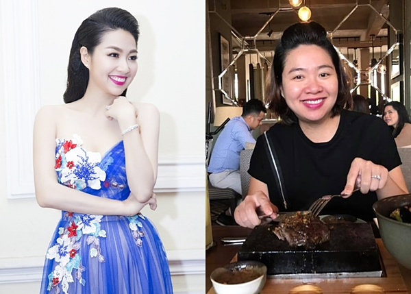 Ở giai đoạn cuối thai kì, Lê Khánh mập lên trông thấy, mũi nở to nhưng nụ cười rạng rỡ và làn da hồng hào thì vẫn như Lê Khánh trước khi bầu bí.