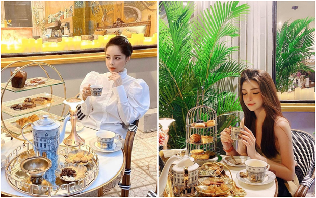 Cùng check-in trong một quán trà