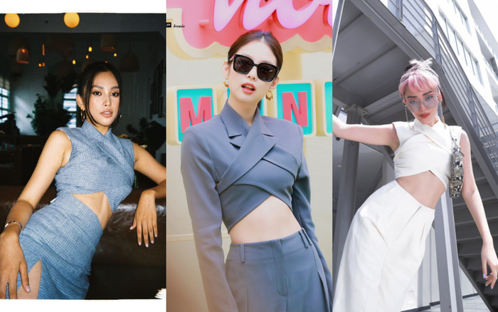 Hoa hậu Tiểu Vy, Tóc Tiên, Jennie Black Pink diện áo croptop vạt chéo ngực sành điệu Ảnh 2
