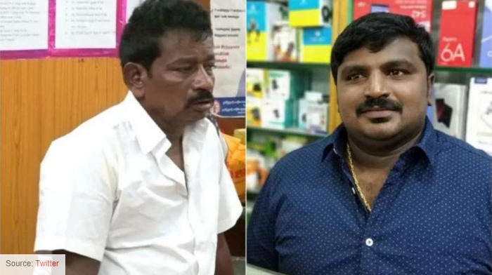 Ông J Jayaraj (trái) và con trai J Fenix.