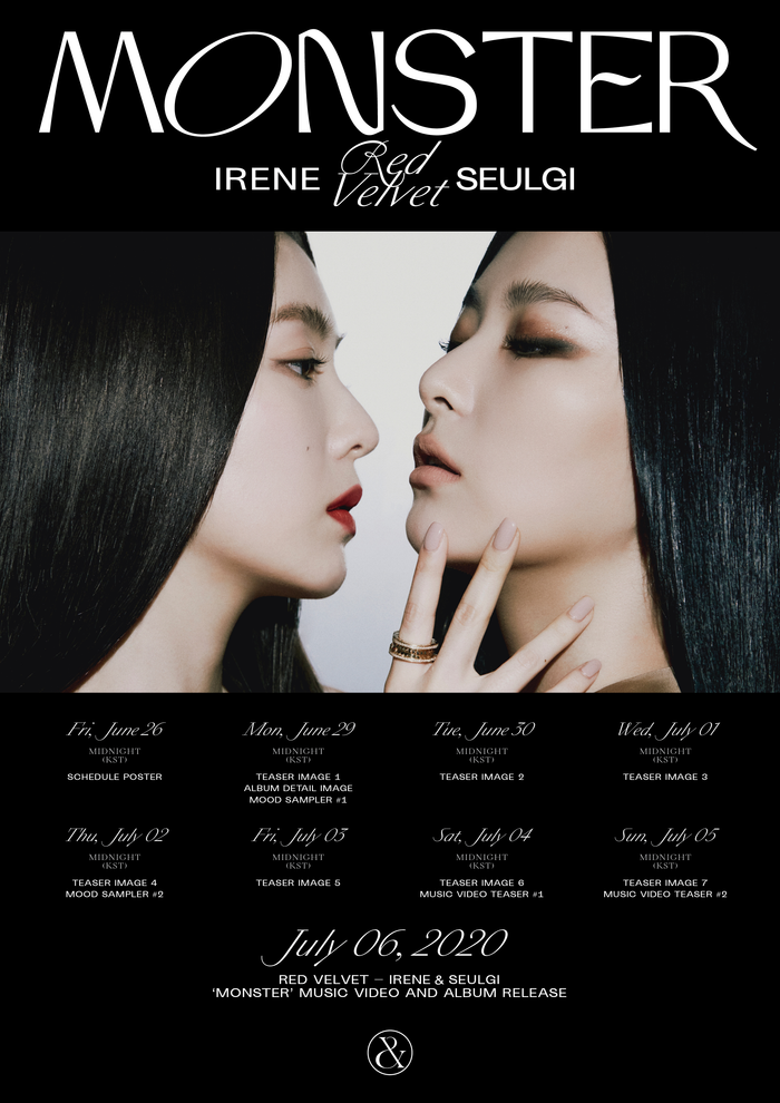 Lịch giới thiệu sản phẩm debut của nhóm nhỏ Irene&Seulgi.