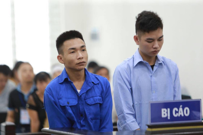 Hai bị cáo tại phiên tòa