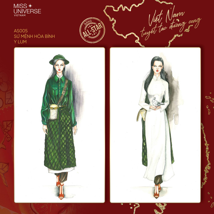 Tác giả Y Lum - Top 18 trong cuộc thi tuyển chọn National Costume cho Hoàng Thùy tại Miss Universe 2019 biến Khánh Vân thành cô nữ du kích. 