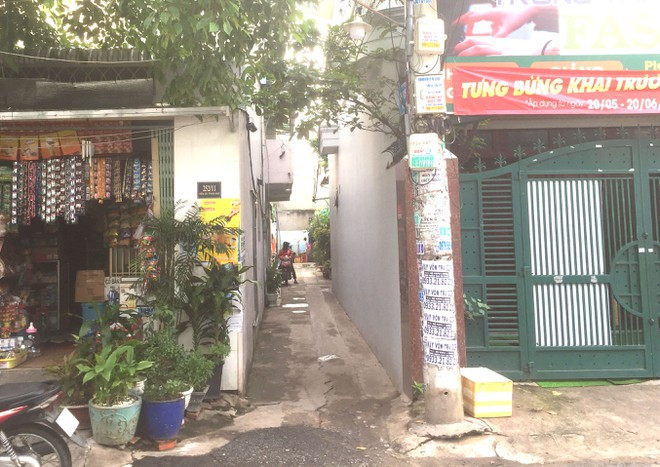 Khu vực nhà trọ nơi xảy ra vụ việc. Ảnh: Trần Kha/Thanh Niên