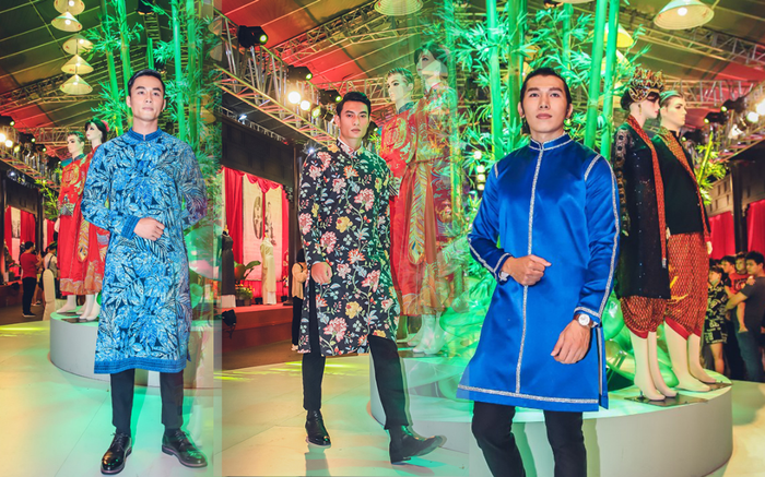 Ngọc Tình và cầu thủ Việt kiều diễn áo dài trên phố đi bộ Nguyễn Huệ Ảnh 2