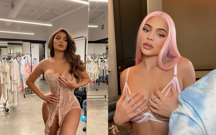 Kylie Jenner mướt mắt trong những shoot hình mặc nội y o ép vòng 1 Ảnh 2
