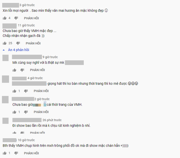 Nhiều ý kiến cho rằng, gout ăn mặc của Văn Mai Hương hoàn toàn có vấn đề, có người lại đưa ý kiến, hình ảnh của cô trên mạng xã hội trông ổn hơn hẳn.