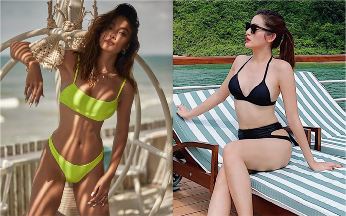 Cùng diện bikini khoe body nóng rẫy, Á hậu Mâu Thuỷ, Huyền My ai hơn ai? Ảnh 2