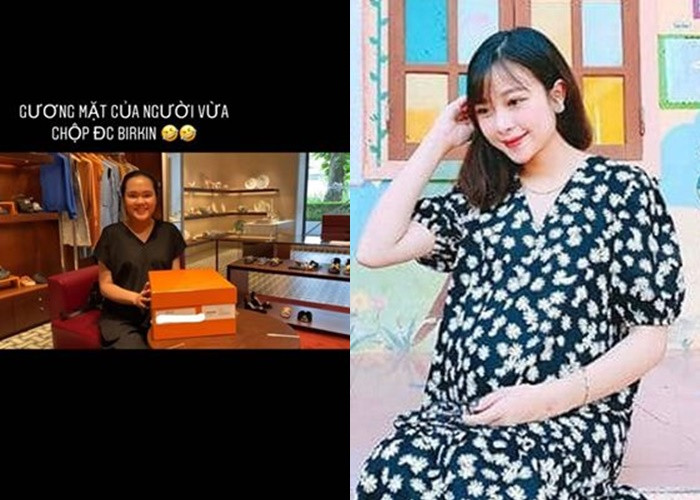 Hình ảnh gần nhất của Quỳnh Anh và Nhật Linh sau những tháng mang thai được chồng chăm sóc.