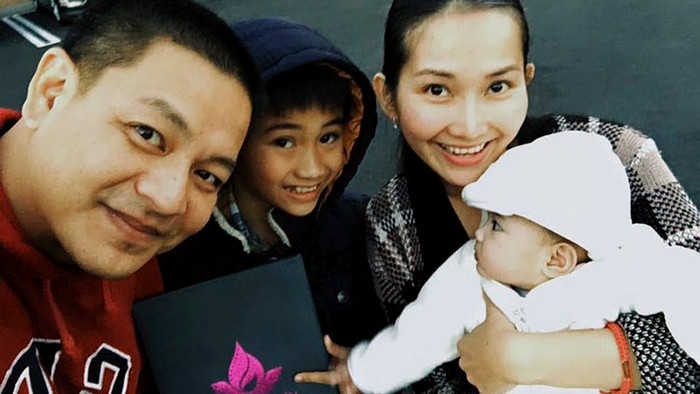 Gia đình hạnh phúc của cô tại Mỹ