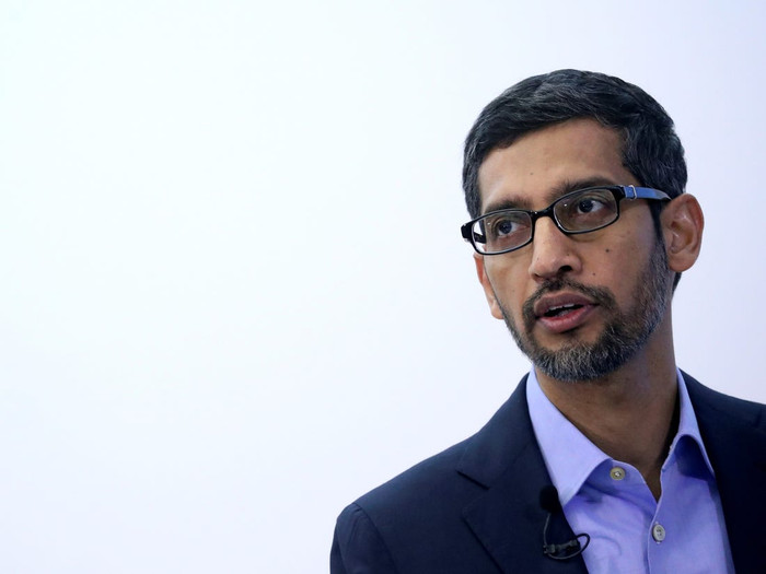 Sundar Pichai, CEO Alphabet, công ty mẹ của Google. Ảnh: BI