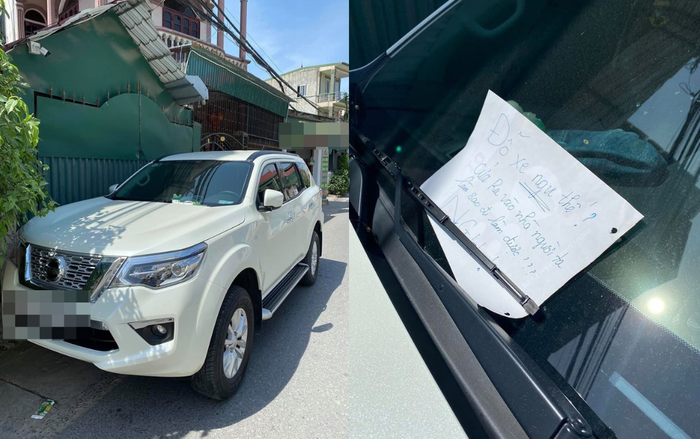 Ô tô 7 chỗ đậu chắn ngang cửa nhà dân, chủ nhà tức giận viết mẩu giấy nhắn gửi khiến tài xế 'tái mặt' Ảnh 2