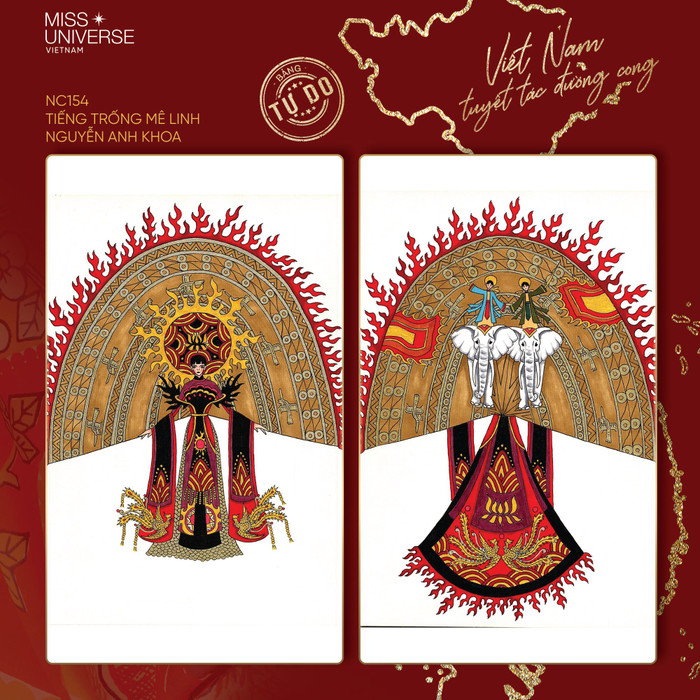 10 Trang phục dân tộc 'hoàng tráng lệ' để Khánh Vân quét sạch sân khấu Miss Universe 2020 Ảnh 20