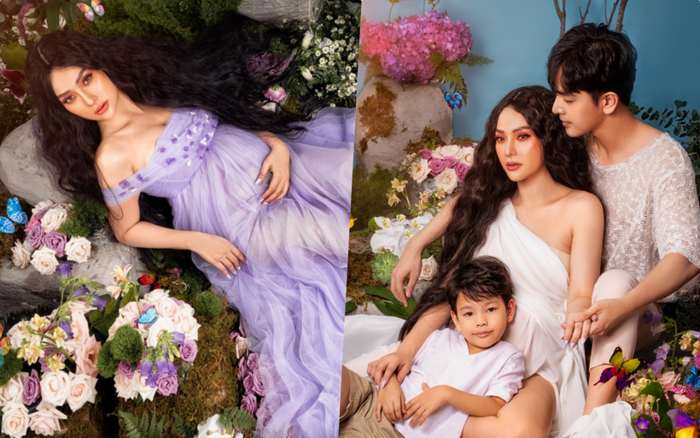 'Mẹ bầu' Thu Thủy khoe nhan sắc mặn mà, rạng ngời hạnh phúc bên chồng Kin Nguyễn và con trai Ảnh 2