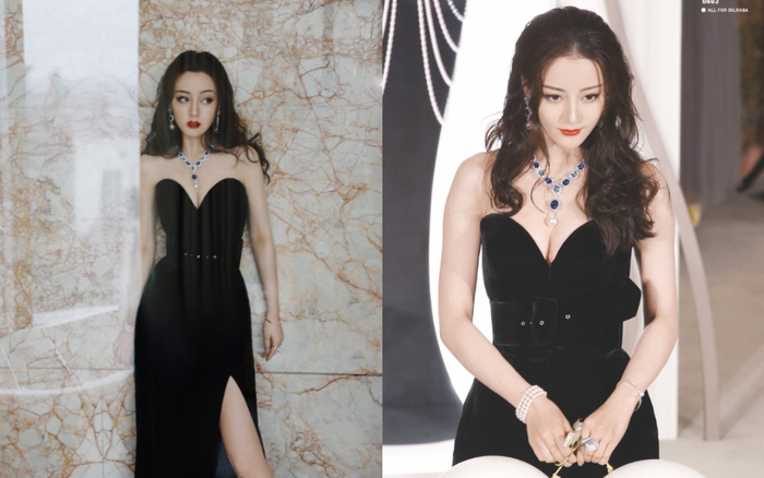 Địch Lệ Nhiệt Ba mỗi lần diện váy khoét ngực sâu là truyền thông 'náo loạn' Ảnh 2