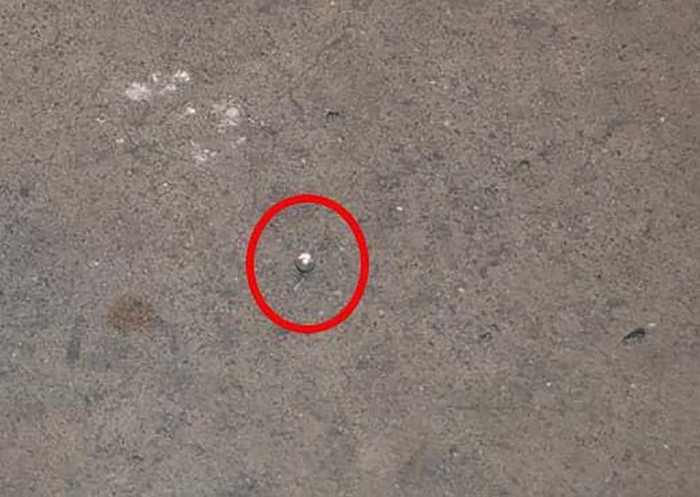 Viên đạn bi được tìm thấy tại hiện trường. Ảnh: VietNamNet