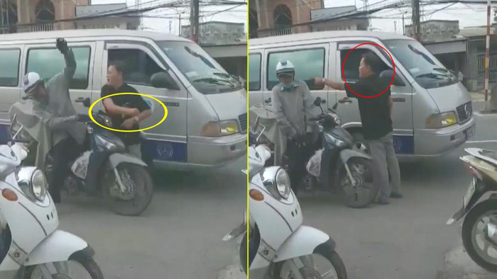 Cách hành xử thiếu văn hóa của tài xế ô tô đã khiến cộng đồng mạng phẫn nộ.