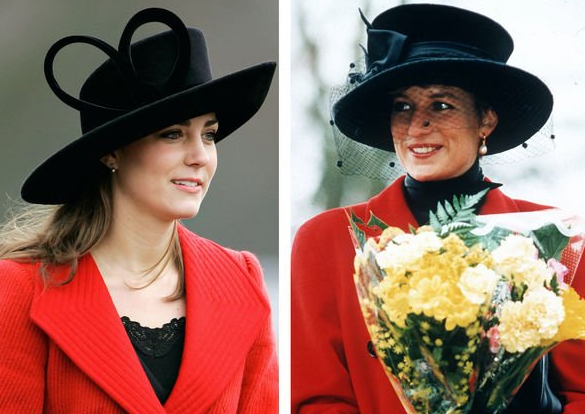 Kate và Công nương Diana.