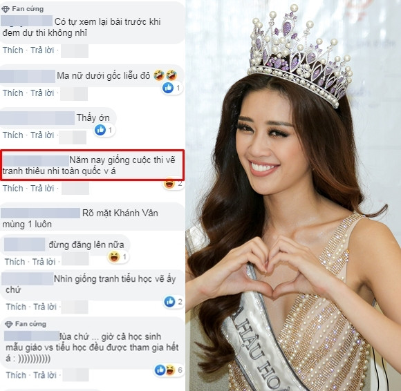 Fan la ó trước những bài thi như 'bé tập tô màu tiểu học'.