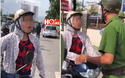 Bị CSTT dừng xe, người phụ nữ cãi: 'Tôi chỉ đi ngược chiều 1-2m thôi, lỗi gì?' Ảnh 2