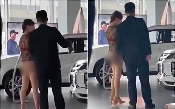 Đi mua ô tô đắt tiền nhưng nữ đại gia lại mặc đồ 'thiếu vải' khiến dân tình ngán ngẩm Ảnh 2