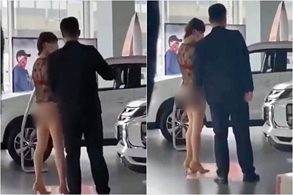 Đi mua ô tô đắt tiền nhưng nữ đại gia lại mặc đồ 'thiếu vải' khiến dân tình ngán ngẩm Ảnh 3