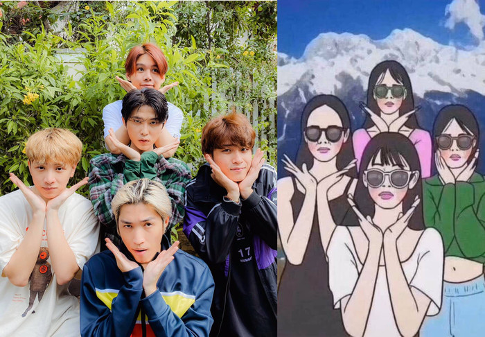 'Năm bông hoa nở lộn tùm lum biểu cảm'.