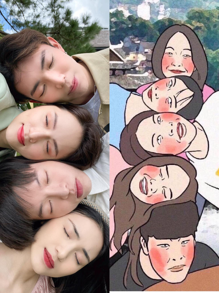 'Đây là kiểu chụp nương tựa nhau mà sống'.