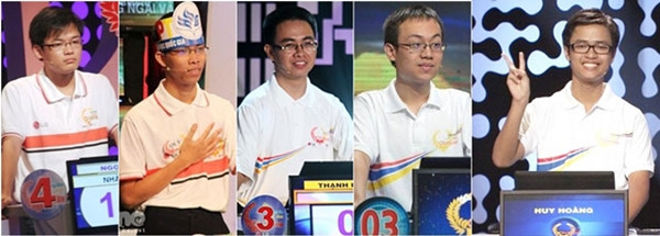 5 học sinh của trường Phổ thông năng khiếu trong các mùa thi của Đường lên đỉnh Olympia