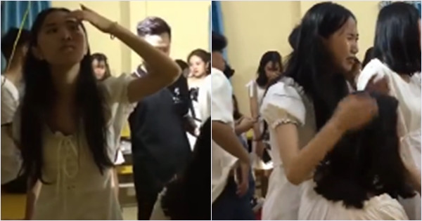 Không thể rơi nước mắt lúc chụp kỉ yếu, cô gái có màn giả khóc 'cực mặn mà' Ảnh 3