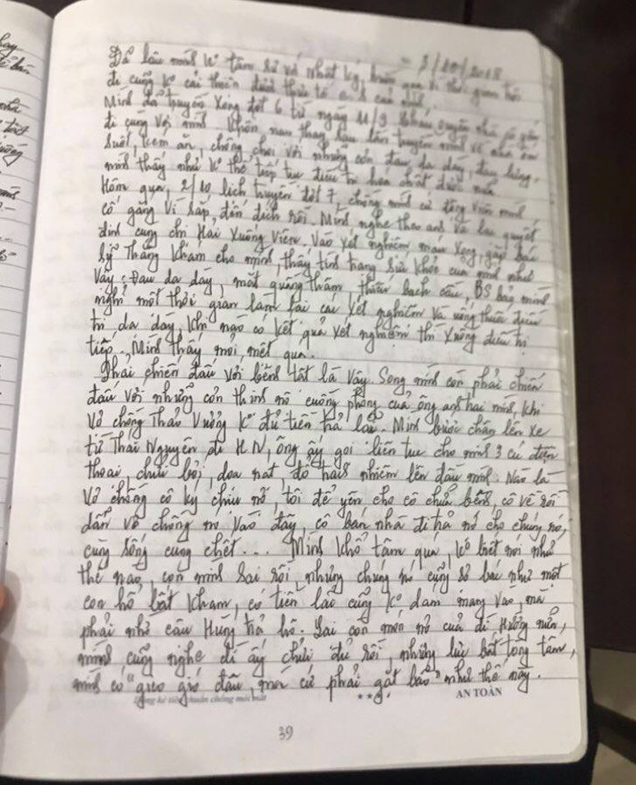 Cuốn nhật ký mang nặng những nỗi trăn trở.