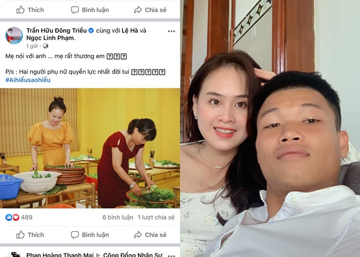 Mẹ Trần Hữu Đông Triều thể hiện sự hài lòng về con dâu Ảnh 3