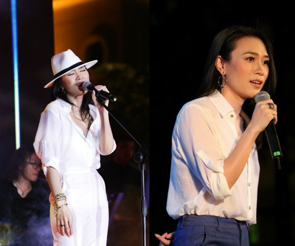 Sơ-mi trắng đơn giản là món đồ mà bất kì ai cũng nên sở hữu trong tủ quần áo, và họa mi tóc nâu cũng nhiều lần mặc lại trang phục này lên sân khấu theo những cách khác nhau. 