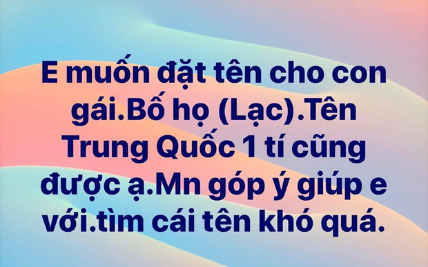 Lên Facebook xin tư vấn đặt tên con gái họ Lạc, mẹ trẻ nhận hơn 3.000 đáp án 'gắt' không thể đỡ Ảnh 2