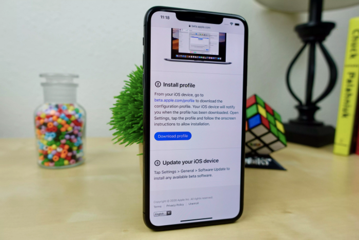 Người dùng cần cài đặt beta profile trước khi cài iOS 14 beta. Ảnh: CNET