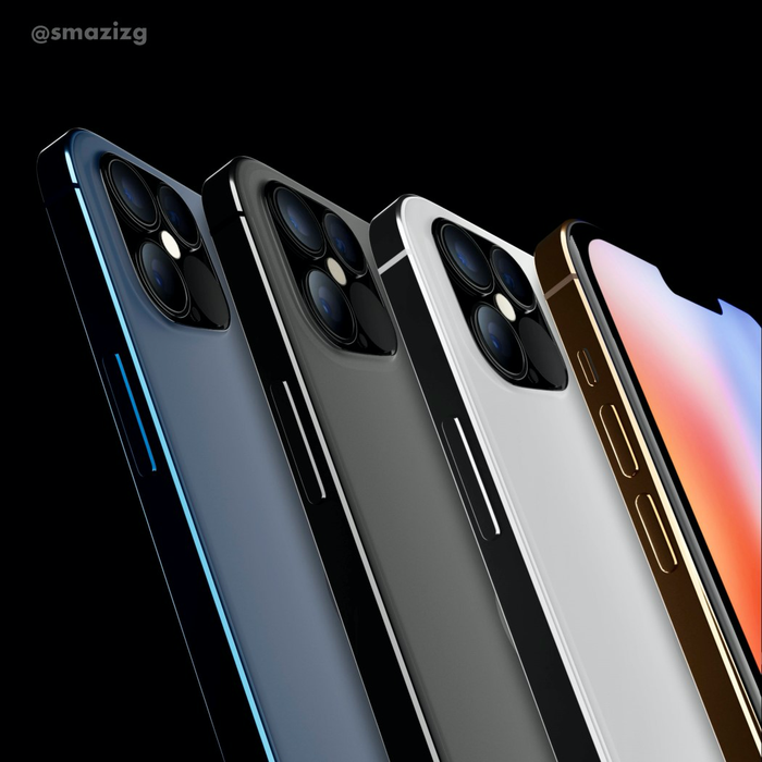 Apple được cho là sẽ giới thiệu 4 mẫu iPhone mới vào tháng 9 năm nay. (Ảnh: Yanko Design, @smazizg)