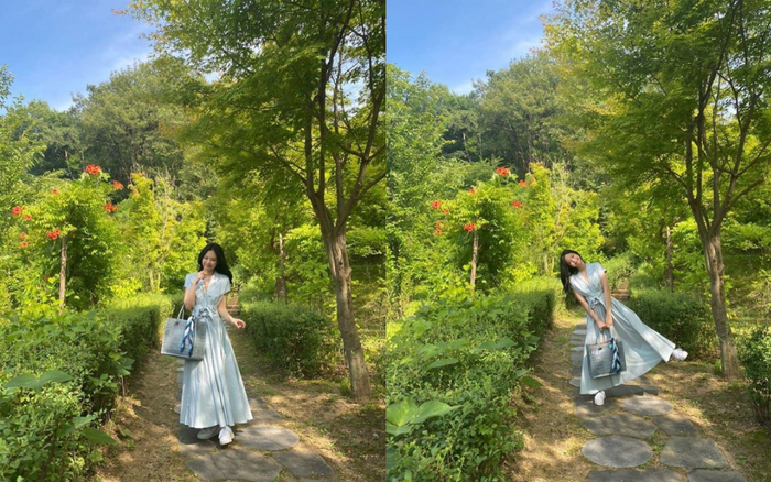 Lâu lắm rồi mới thấy 'thánh sống Chanel' nền nã dịu dàng trong váy dài thướt tha thế này Ảnh 2