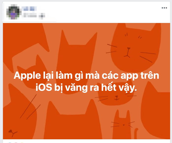Người dùng tại Việt Nam than phiền về lỗi đang gặp phải trên iPhone. (Ảnh chụp màn hình)