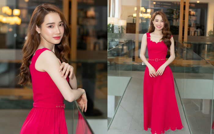 Nhã Phương diện đầm hồng rực, kín đáo mà vẫn kiêu hãnh đứng đầu Top sao đẹp tuần Ảnh 2