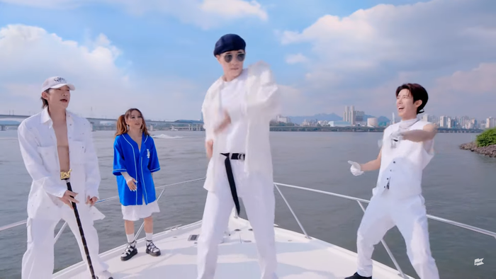 SSAK3 (Bi Rain - Lee Hyori - Yoo Jae Suk) nhây hết cỡ trong MV In Summer, thành viên thứ 4 bất ngờ lộ diện phút cuối? Ảnh 6